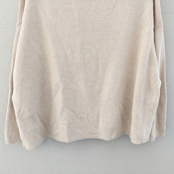 Eileen Fisher Linen Cotton Sweater XL Beige Knit Pullover Classic Minimalist - Picture 5 of 9